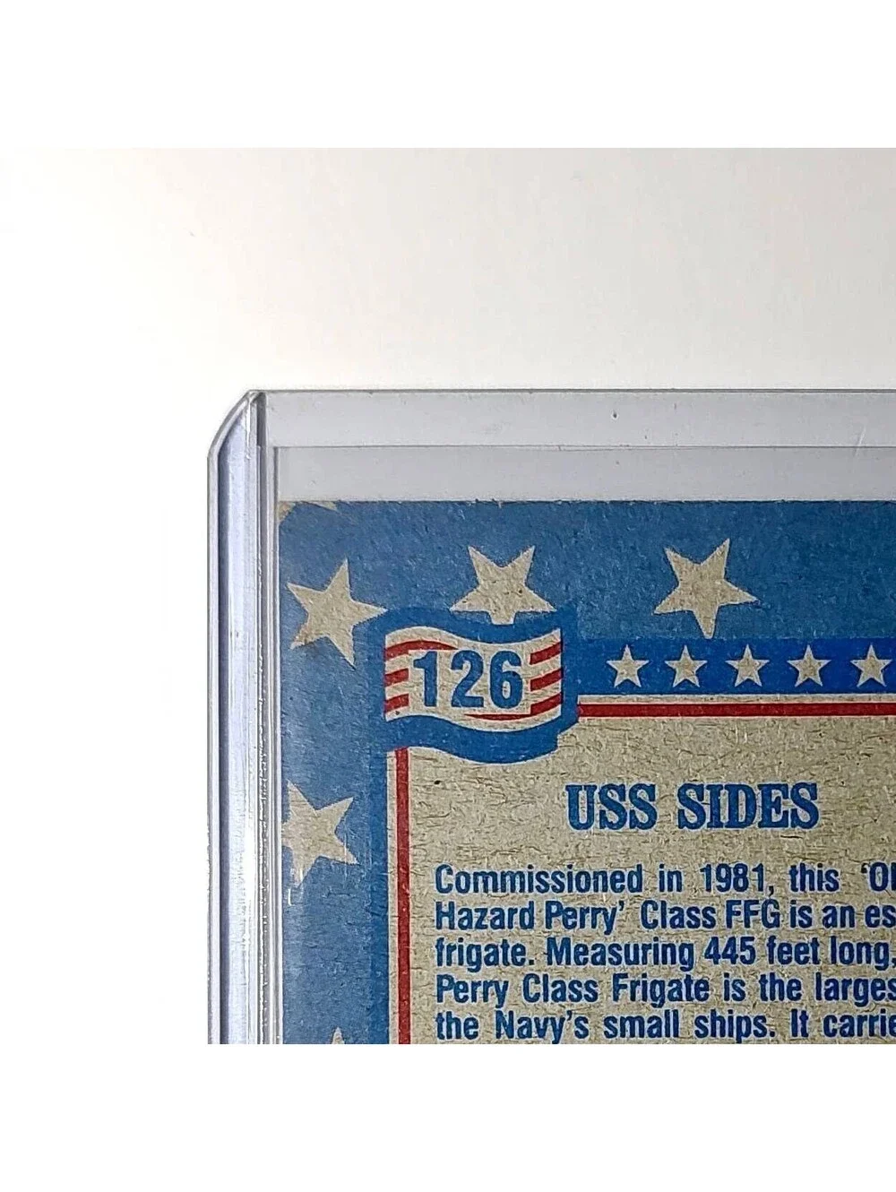 USS Sides 1991 Topps Desert Storm #126 Card